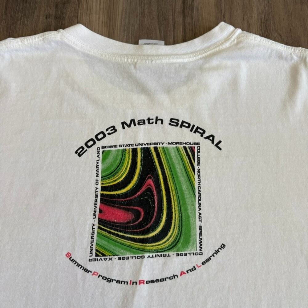 Vintage Fractal Art HBCU T-Shirt Men's Size 2XL RARE Art Morehouse NCA&T